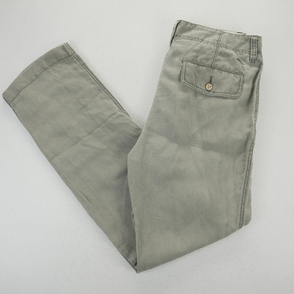 Tommy Bahama Mens 30x32 Linen Tencel Blend Pants Sage Green Straight Trousers